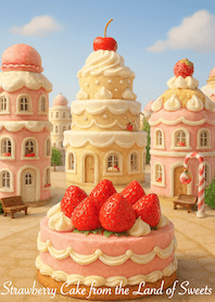 Strawberry Cake from the Land of Sweets