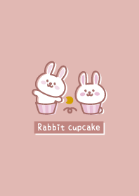 Rabbit cupcake <Moon> pink