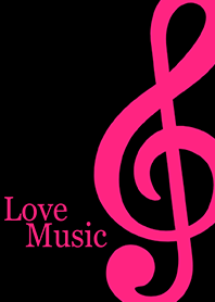 Love Music -pink & black-