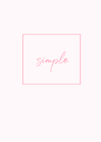 simple cursive /babypink