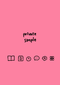 Private simple -pink-