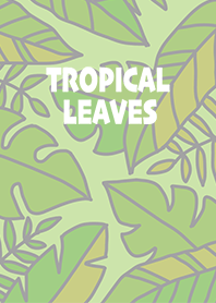 happy tropical leaves(Green)