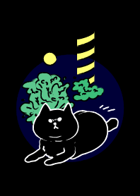 租屋處前的黑貓Luna