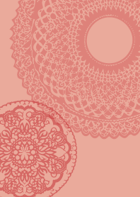 lace pattern on pink & blue