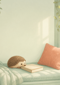 Hedgehog by the Celadon Window