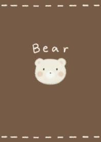 ふわふわくま ミルク -ブラウン-