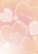 Gold Happy Dream Heart 4
