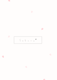 櫻花 /beige & white