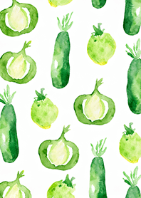 【シンプル】お野菜の着せかえ#358