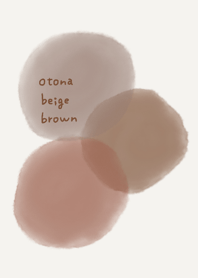 watercolor adult beige brown