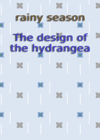 rainy season(design of the hydrangea)