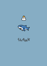 Mochi and surprised shark dull blue.
