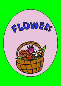 Many Flowers (Pink Background)