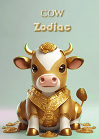 COW golden Zodiac 12 sign