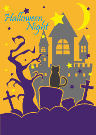 ハロウィン2019黒猫ちゃんとゴーストちゃん