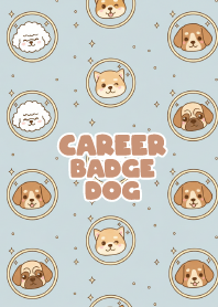 Career Badge Dog Pattern