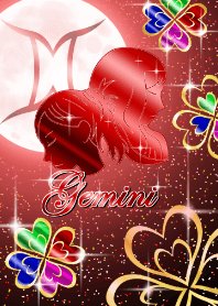 Gemini girls -Clover Moon Red-