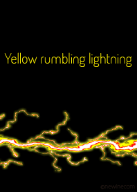 Yellow rumbling lightning