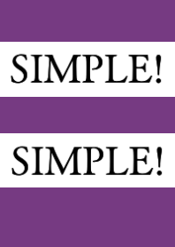 SIMPLE!SIMPLE!-DEEP PURPLE-BEIGEj