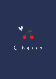Navy and cherry. heart.