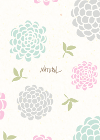 Dull color ball flower25 from Japan