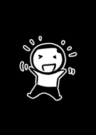 Black theme of flat head boy 2