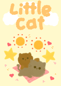 Naughty cute little cat