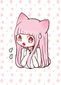 ピンクな猫耳少女２