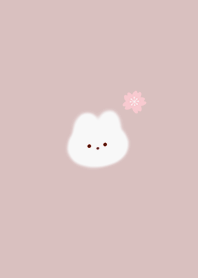 Fluffy Rabbit and Sakura pinkbeige15_2