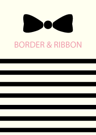 BORDER & RIBBON -Black 11-