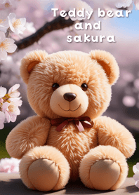 Teddy bear and sakura 01_2