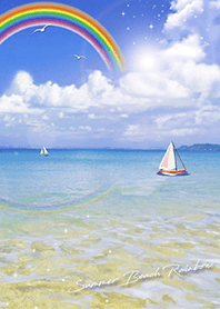 带来好运 ✨ 彩虹和风沙滩