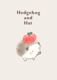 Hedgehog and Hat -apple-