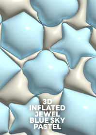 3D INFLATED JEWEL [BLUE SKY PASTEL]
