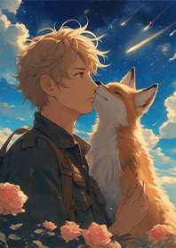 療癒絕美插畫-小狐狸與王子1