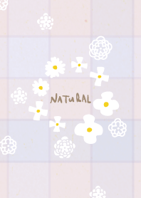 White flower check pattern9