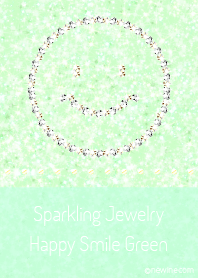 Sparkling Jewelry Happy Smile Green