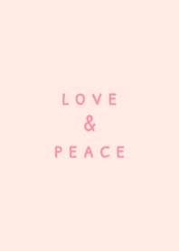 love & peace [peach pink]