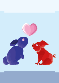 ekst Blue（Rabbit）Love Red（Pig）