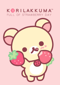 ธีมไลน์ Korilakkuma: Full of Strawberry Day