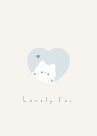 Cat in Heart/ liht blue LB.
