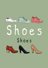 shoe collection.girl(grey green)