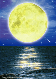 带来好运✨金满月和流星