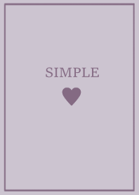大人のシンプルハート =lavender beige=