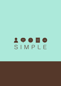 シンプル（チョコ ミント)V.124