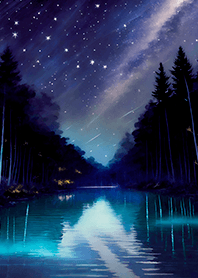 Beautiful starry night view#2218