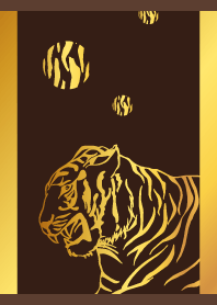tiger on brown