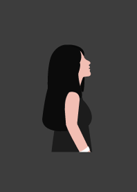minimal girl : monochrome