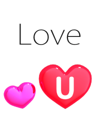 ハート イニシャル "U"