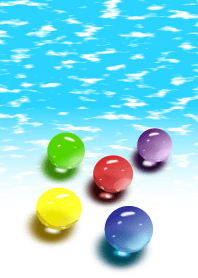 ビー玉の着せ替え